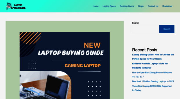 laptopspecsonline.com