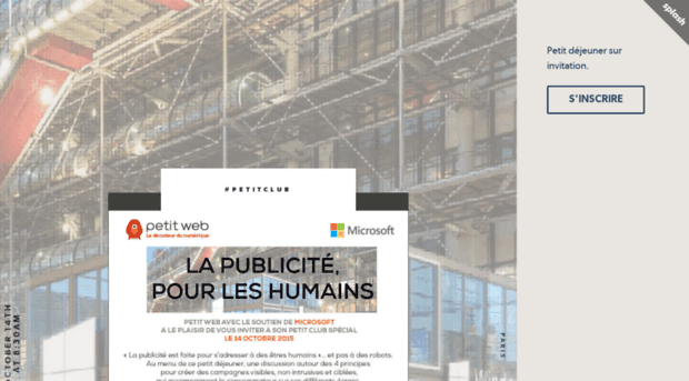 lapublicitpourleshumains.splashthat.com