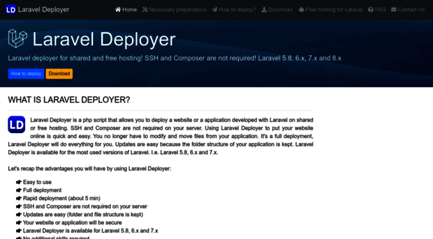 laravel-deployer.com