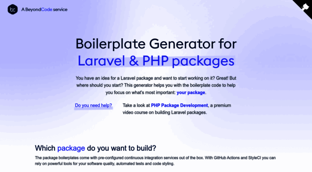 laravelpackageboilerplate.com