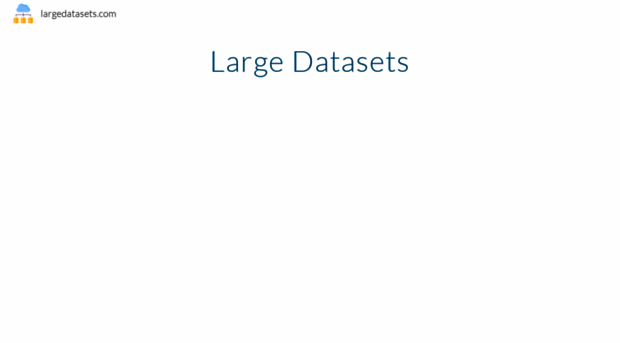 largedatasets.com