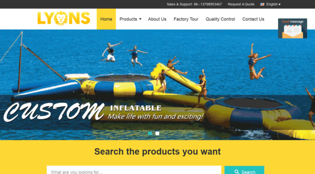 largeinflatableslide.com