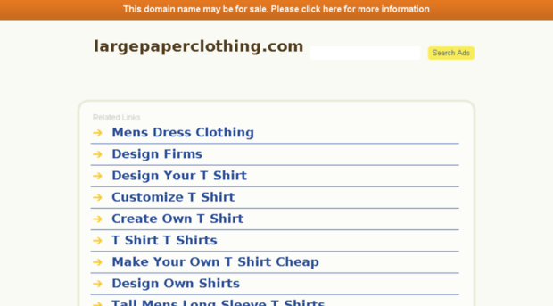 largepaperclothing.com