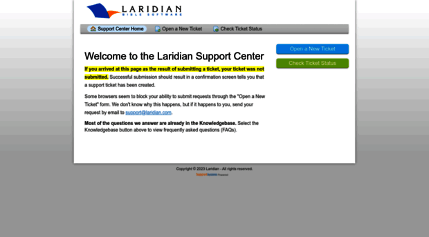 laridian.supportsystem.com