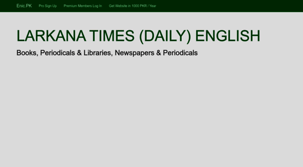 larkanatimesdailyenglish.enic.pk