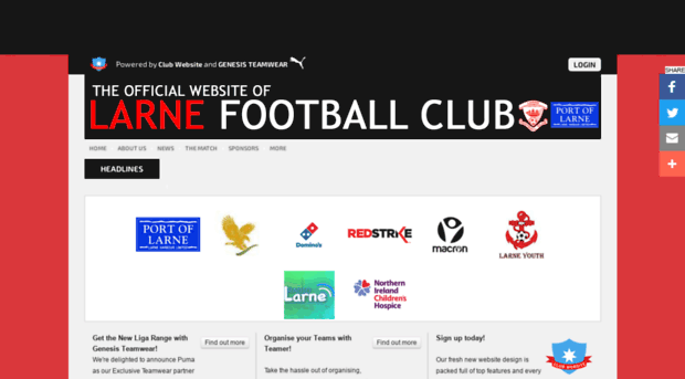 larnefootballclub.co.uk