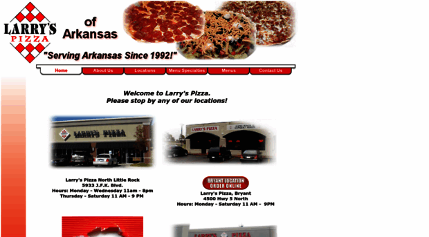 larryspizzaofarkansas.com