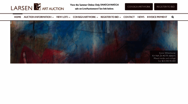 larsenartauction.com