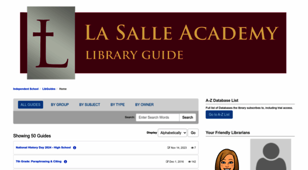lasalle-academy.libguides.com