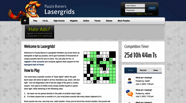 lasergrids.puzzlebaron.com
