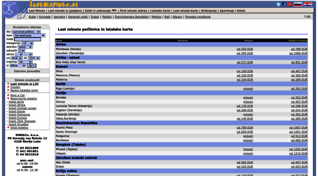 lastminute.si