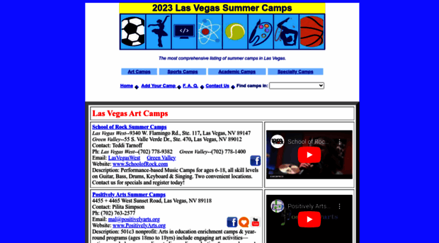 lasvegassummercamps.org