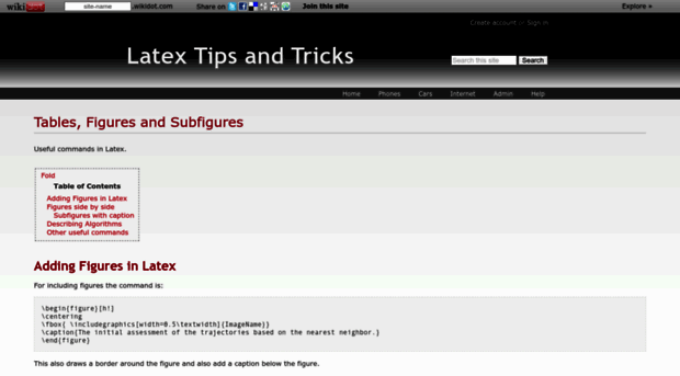 latex-tips-and-tricks.wikidot.com