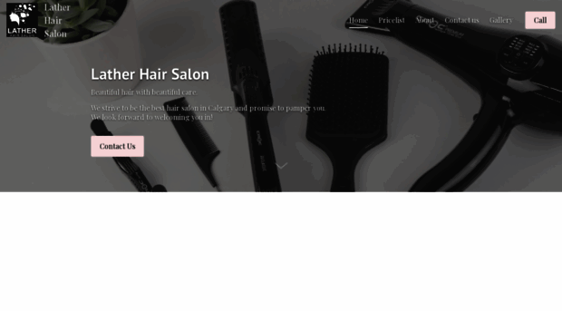 latherhairsalon.com