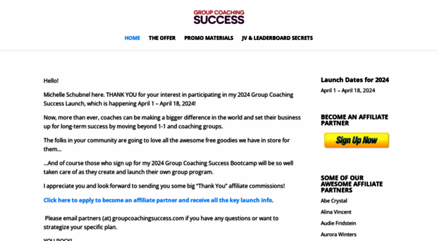 launch.groupcoachingsuccess.com