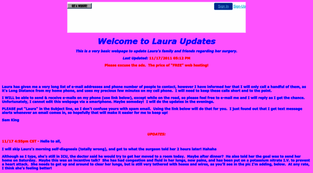 lauraupdates.freewebspace.com