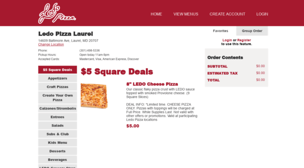 laurel.ledopizza.com