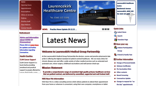 laurencekirkhealthcarecentre.co.uk