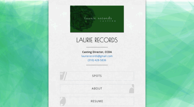 laurierecordscasting.com