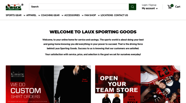 lauxsportinggoods.com