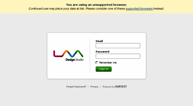 lavadesignstudio.harvestapp.com