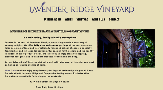 lavenderridgevineyard.com