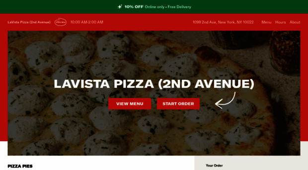 lavistapizzatwo.com