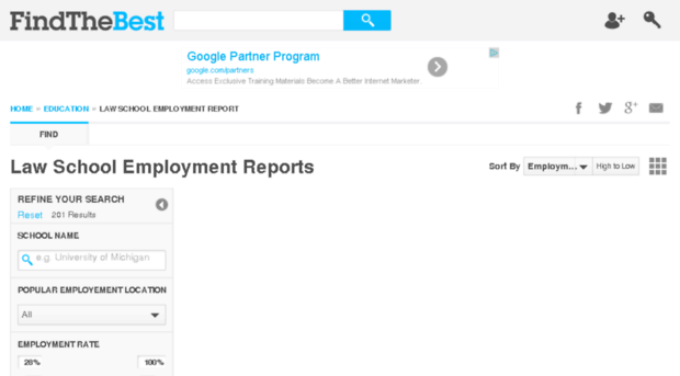 law-school-employment.findthebest.com