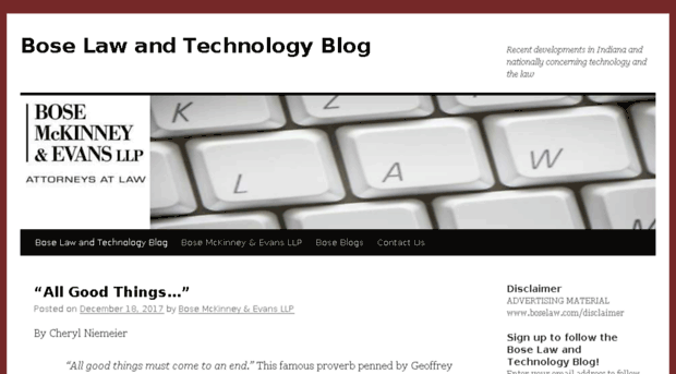 lawandtechnologyblog.boselaw.com