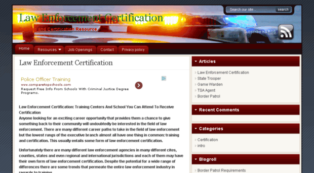 lawenforcementcertification.net