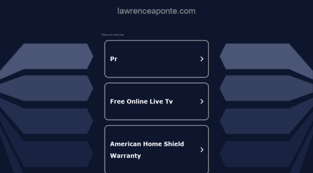 lawrenceaponte.com