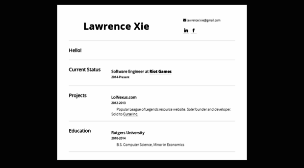 lawrencexie.com