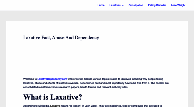 laxativedependency.com