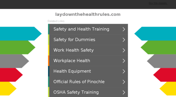 laydownthehealthrules.com