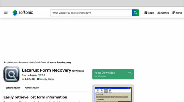 lazarus-form-recovery.en.softonic.com