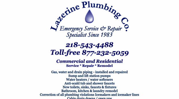 lazerineplumbing.com