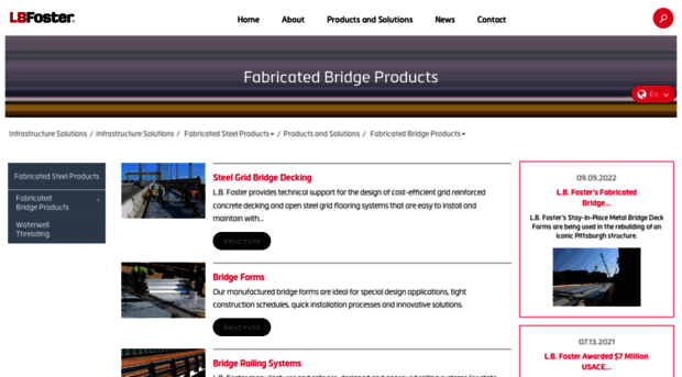 lbfoster-fabricatedproducts.com