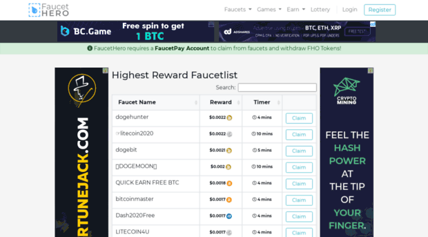 lchcoins.faucethero.com