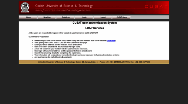 ldap.cusat.ac.in