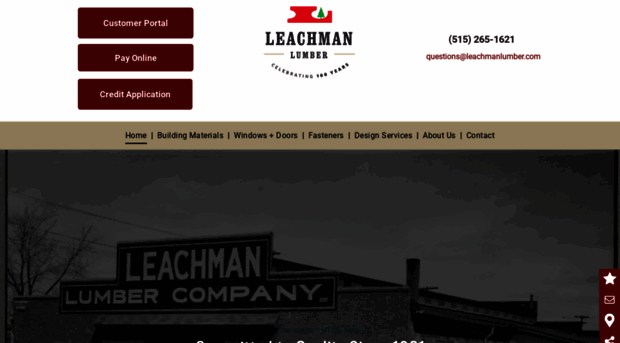 leachmanlumber.com