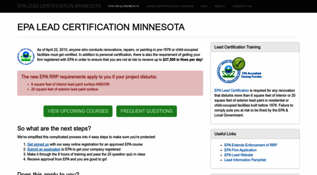 leadcertificationmn.com