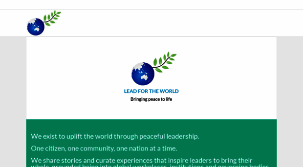 leadfortheworld.com