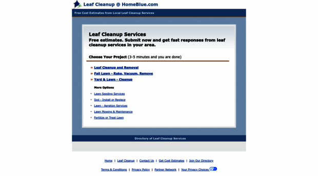 leaf-cleanup.homeblue.com