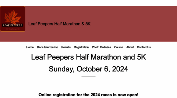 leafpeepershalfmarathon.org