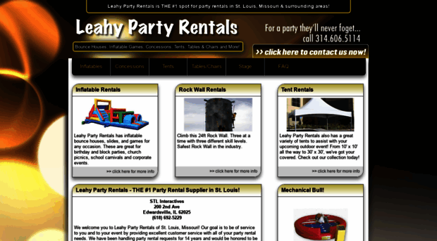 leahypartyrentals.com