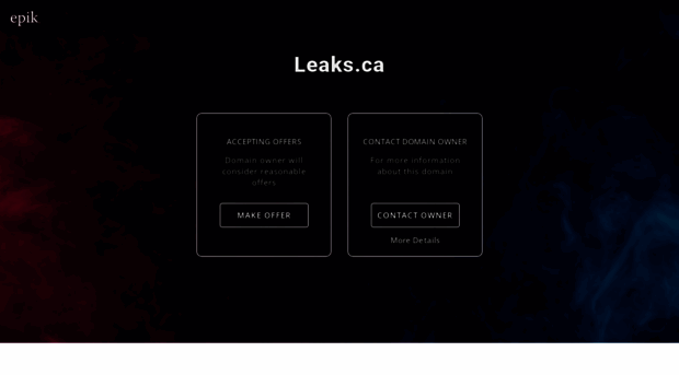 leaks.ca