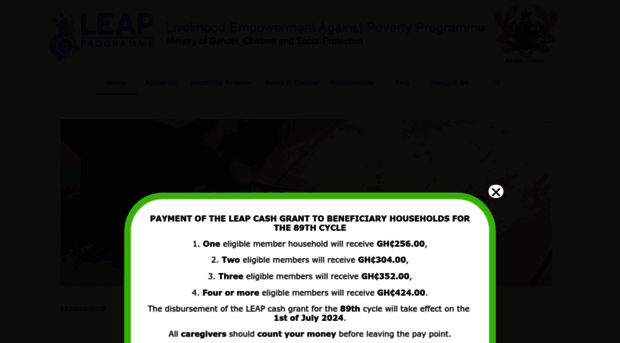 leap.gov.gh - Livelihood Empowerment Against... - Leap