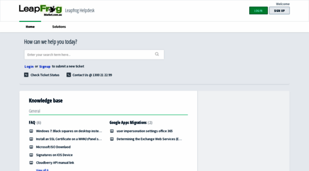 leapfrogmarket.freshdesk.com