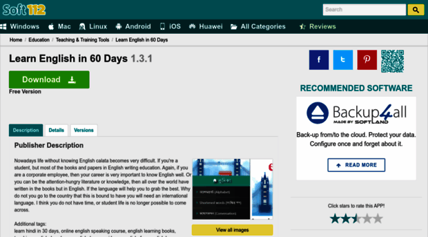 learn-english-in-60-days.soft112.com