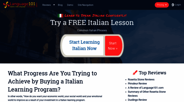 learn-italian.language101.com